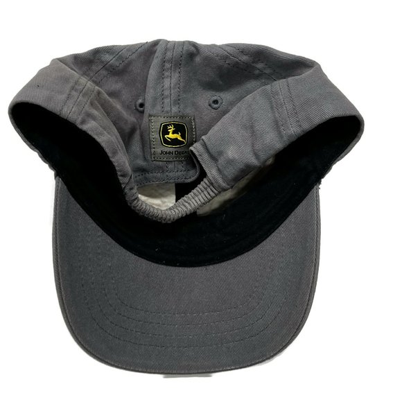 John Deere Here Comes The Big Guy Hat Cap Toddler 2-4 yrs Gray Yellow Stretch - Picture 6 of 6